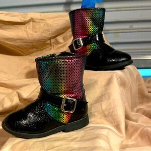 Toddler rainbow boots 6